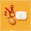 Cute McDonald's Hamburger | Airpod Case | Silicone Case for Apple AirPods 1, 2, Pro 코스프레 (81405)